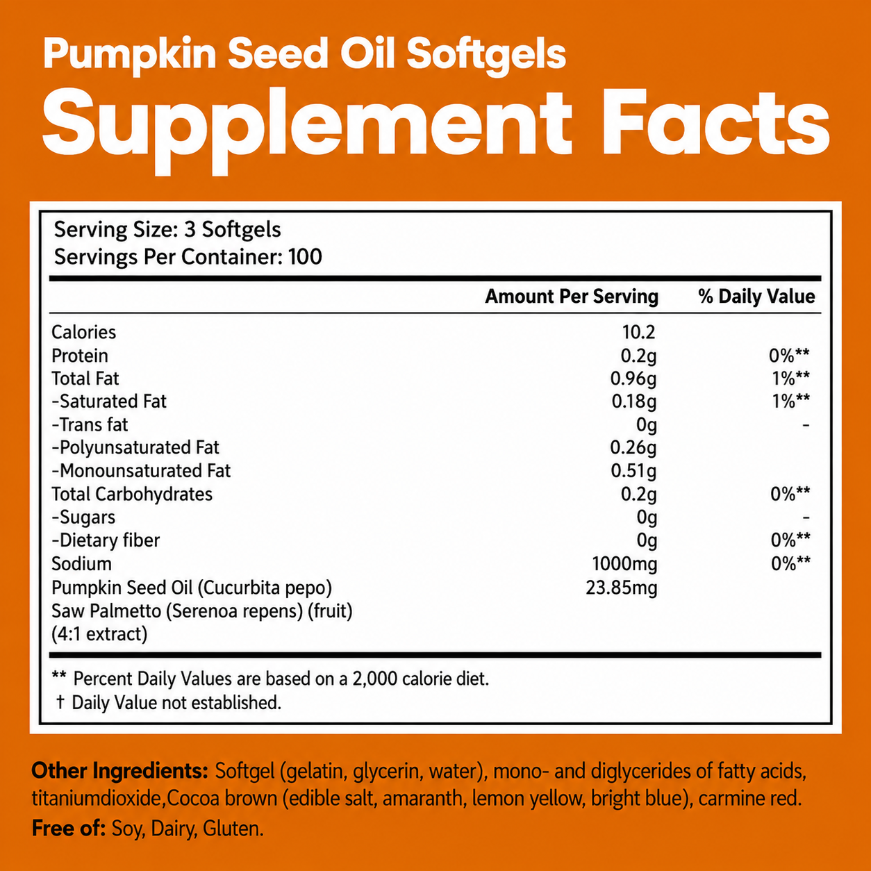 Pumpkin Seed Oil Capsules
